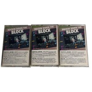 Rockin'  Down The Block  Cassette Tapes Cassettes 1,2,3,   Silver Eagle  Records